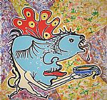 Salvador Dali the fish painting